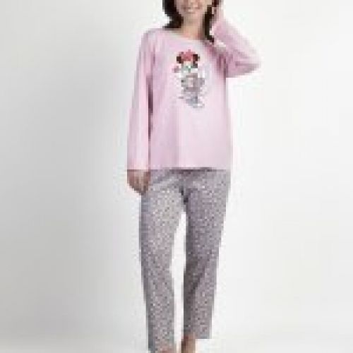 63313 PIJAMA MUJER INTERLOCK MICKEY  DISNEY ADMAS