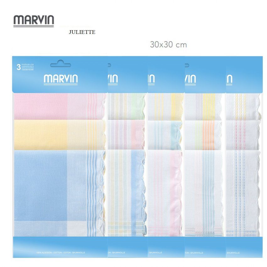 PAÑUELOS JULIETTE PACK 3 SEÑORA MARVIN