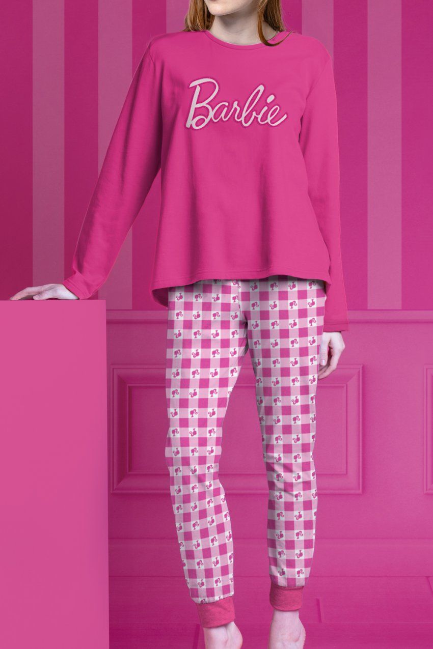 62953 PIJAMA MUJER 100% ALGODON BARBIE ADMAS
