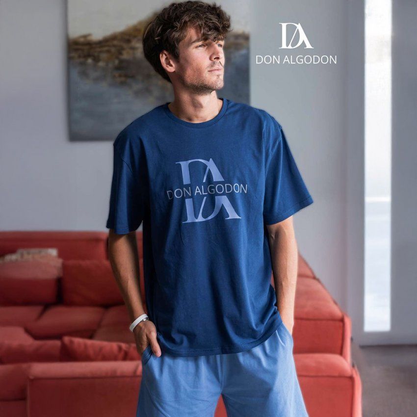 DA25302 PIJAMA HOMBRE VERANO DON ALGODON AL POR MAYOR