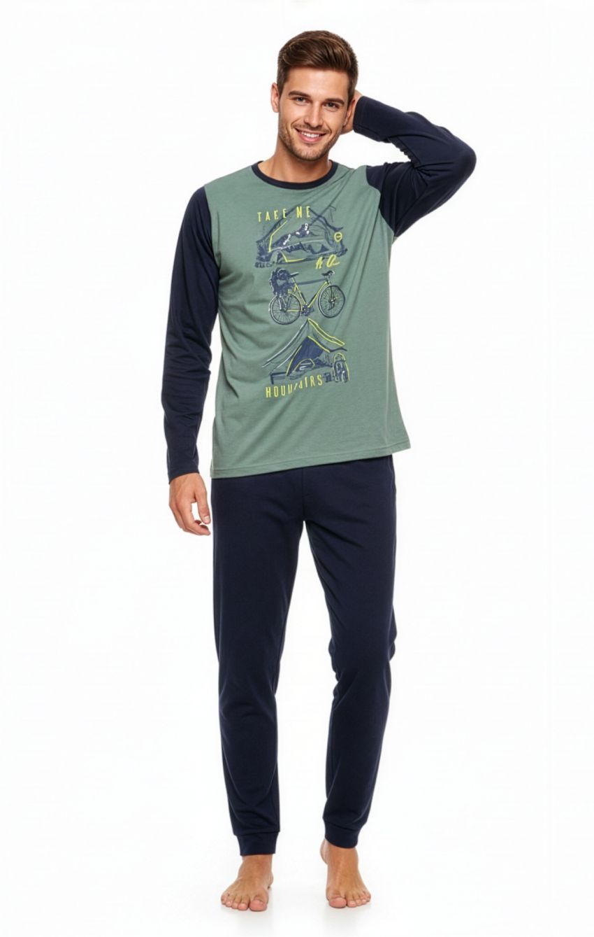 KN 622 PIJAMA HOMBRE POLI/ALG KINANIT