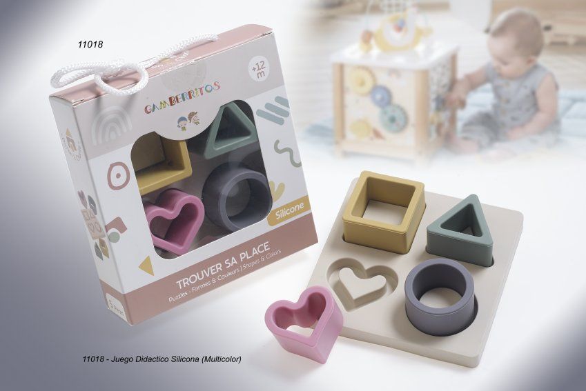 11018 JUGUETE DE SILICONA DIDACTICO BEBE GAMBERRITOS
