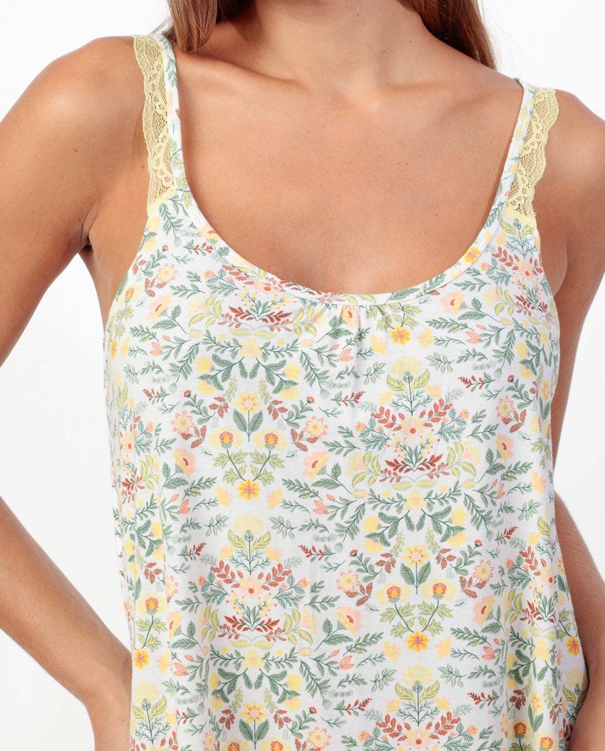 61457 CAMISOLA TIRANTES ALGODON GARDEN ADMAS
