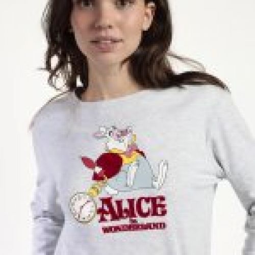63307 PIJAMA MUJER ALICIA PAIS MARAVILLA ALGODON DISNEY ADMAS