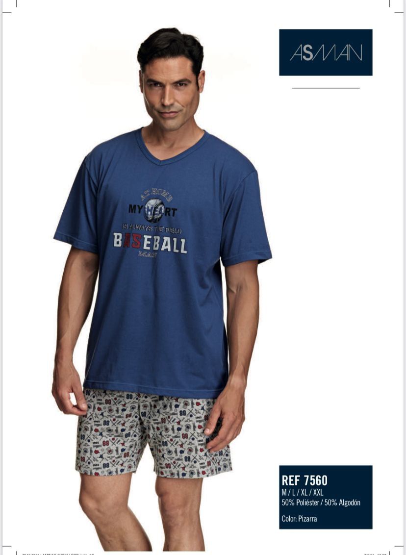 7560 PIJAMA CABALLERO VERANO ASSMAN