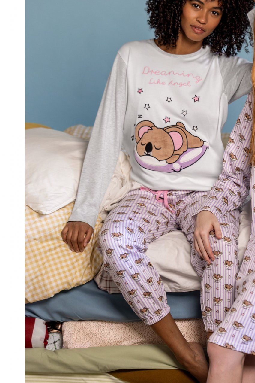 62591 PIJAMA SEÑORA ALGODON KOALA ADMAS