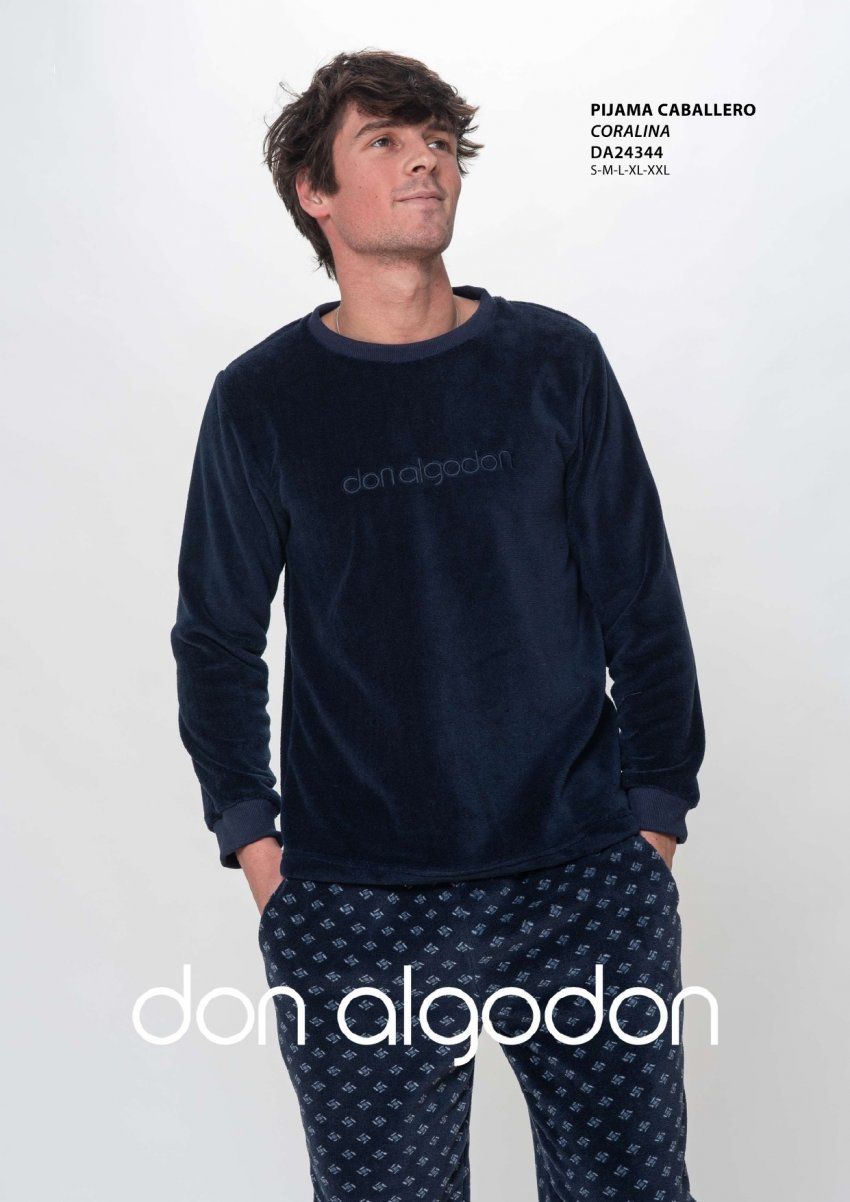 DA 24344 PIJAMA HOMBRE CORALINA DON ALGODON