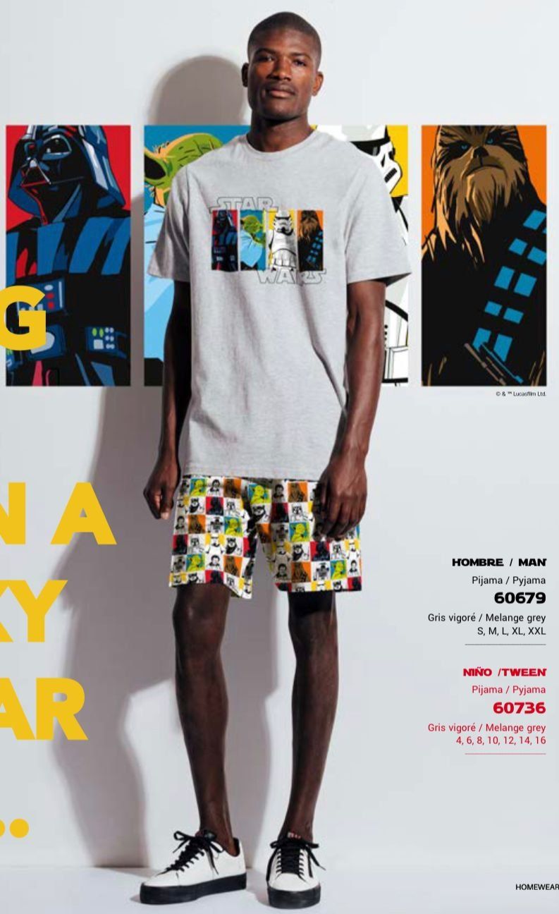 60679 PIJAMA CORTO CABALLERO STAR WARS