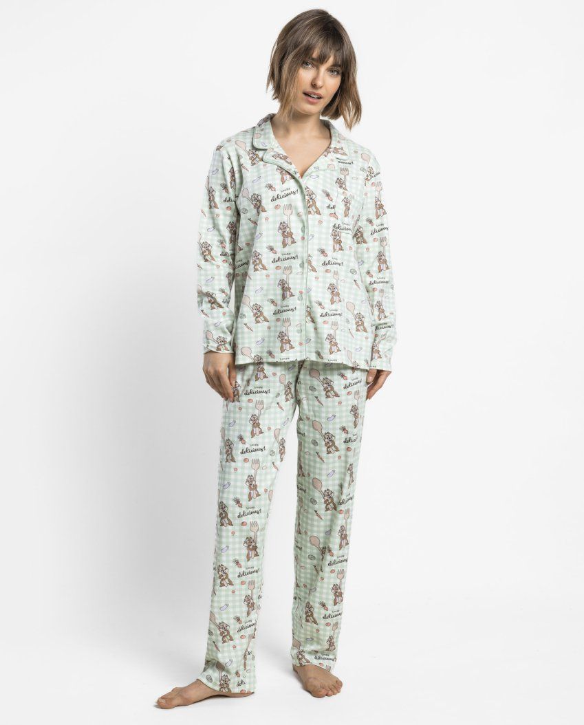 64318 PIJAMA MUJER ABIERTO CHIP CHOP