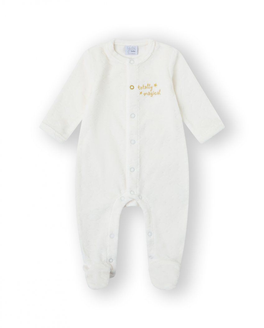 25200302 PELELE BEBE TERCIOPELO  0 A 6M YATSI