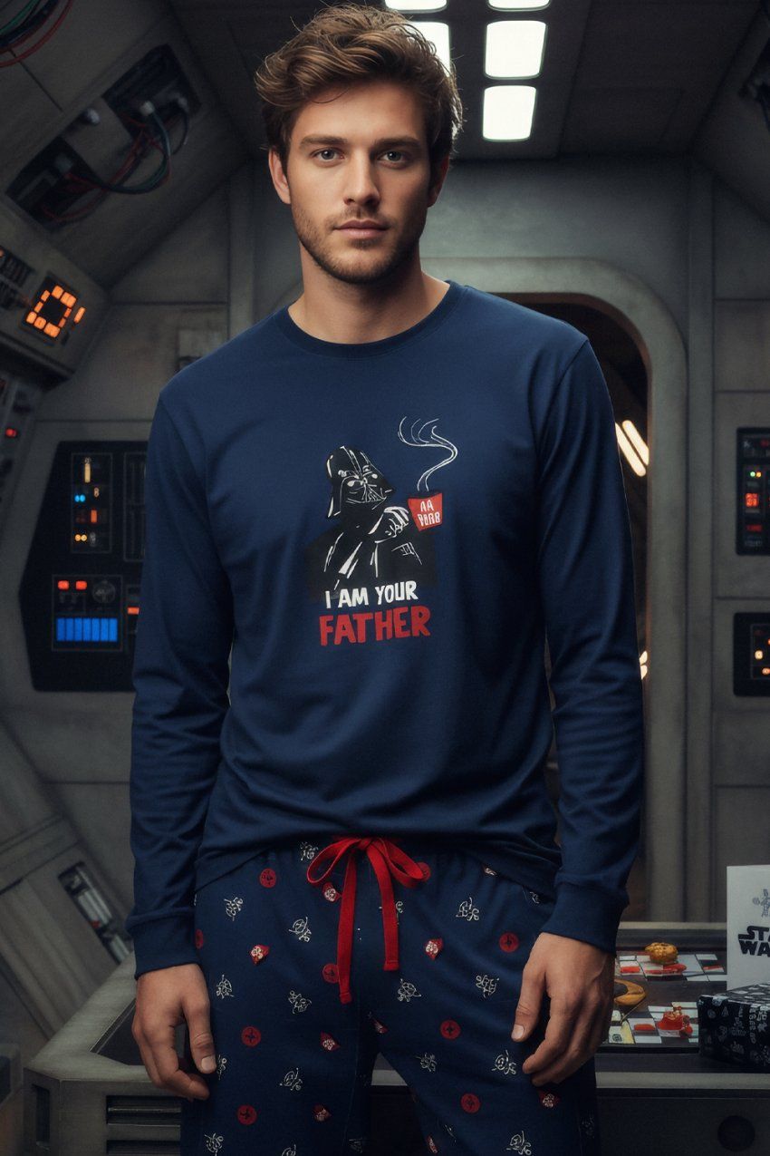 64495 PIJAMA CABALLERO 100% ALGODON STAR WARS  ADMAS
