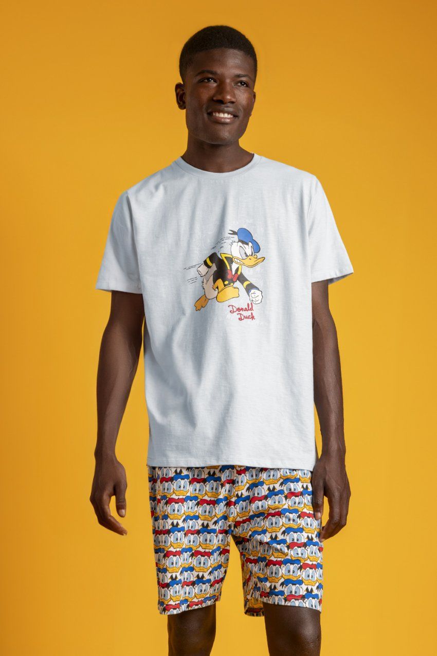 63206 PIJAMA HOMBRE LISO DONALD VINTAGE AL POR MAYOR