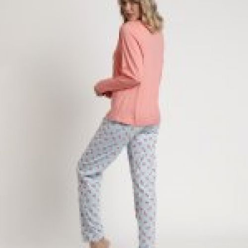 62749 PIJAMA MUJER 100% ALGODON MRS WONDERFUL