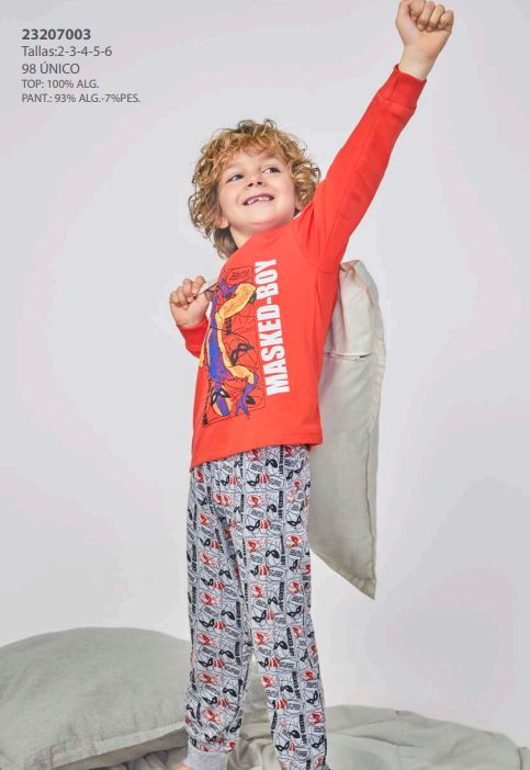 23207003 PIJAMA NIÑO INTERLOCK 2 a 6 AÑOS TOBOGAN