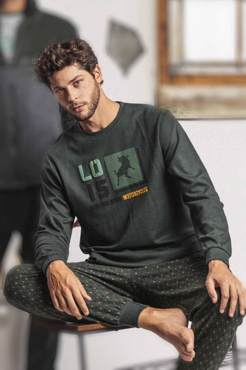 62156 PIJAMA CABALLERO 100 % ALGODON LOIS
