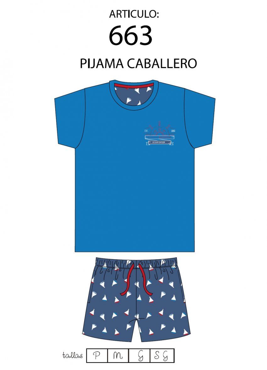 KN 663 PIJAMA HOMBRE VERANO KINANIT