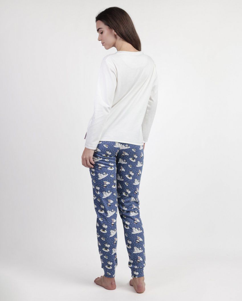 63424 PIJAMA MUJER 100% ALGODON SNOOPY ADMAS al por mayor