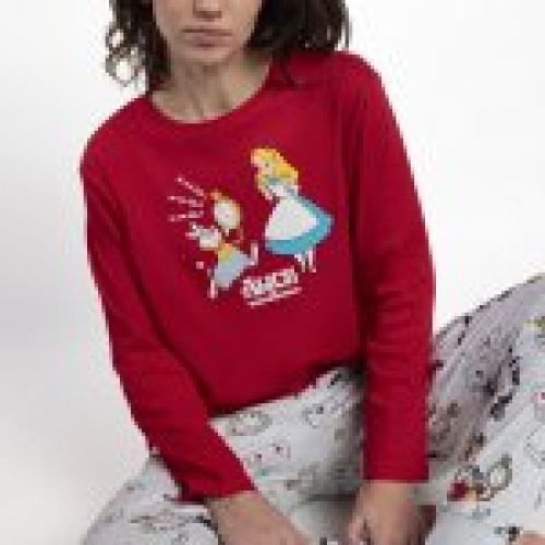 63307 PIJAMA MUJER ALICIA PAIS MARAVILLA 100% ALGODON DISNEY ADMAS