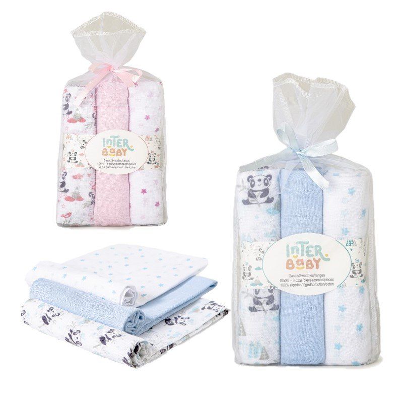98972 GASAS PACK 3 OSO PANDA INTERBABY
