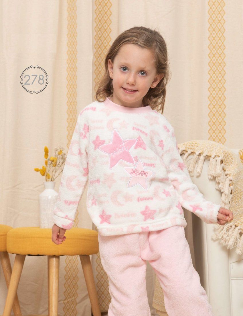 KN 278 PIJAMA INFANTIL NIÑA (NACARINA)  2 a 6 KINANIT