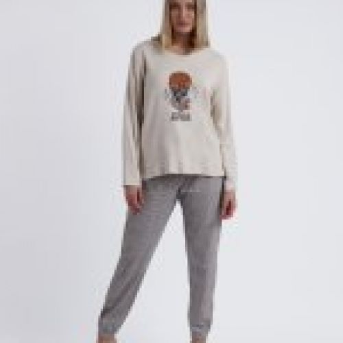 60094 PIJAMA SEÑORA PUPPY  INTERLOCK  ADMAS