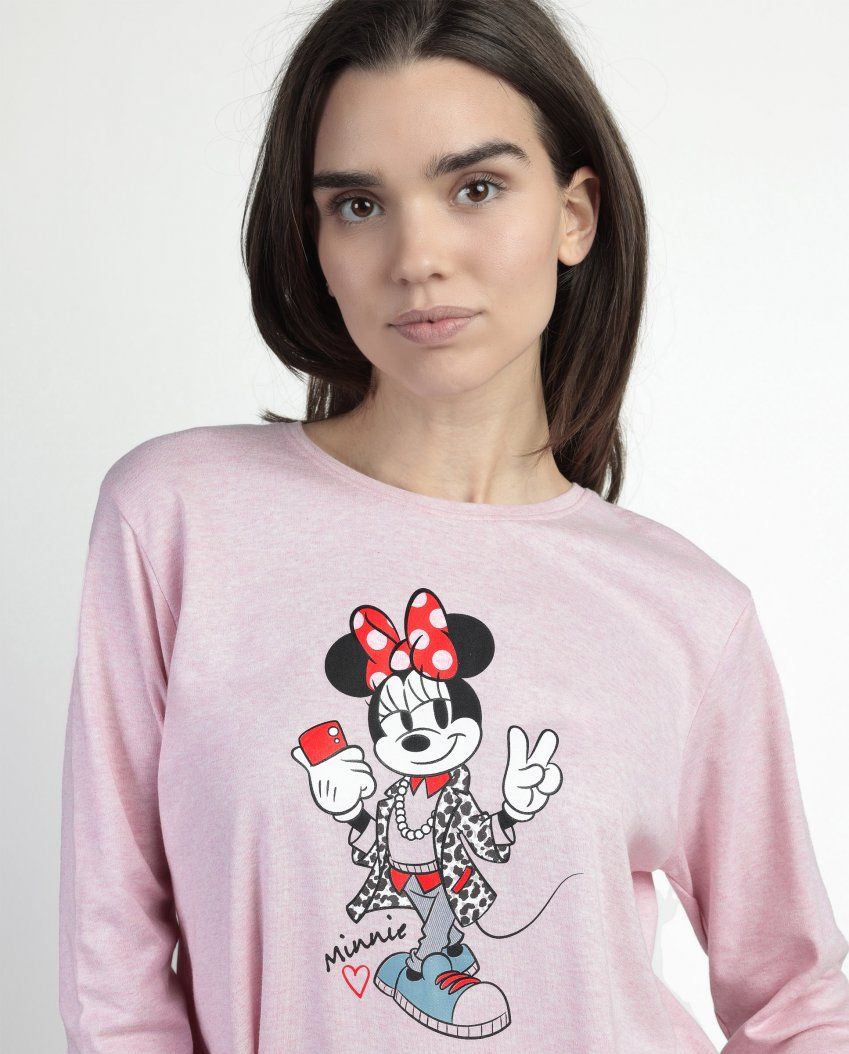 63313 PIJAMA MUJER INTERLOCK MICKEY  DISNEY ADMAS