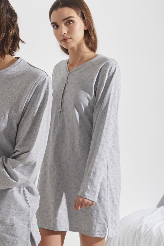 51499 CAMISON SEÑORA MANGA LARGA ALGODON  ADMAS CLASSIC