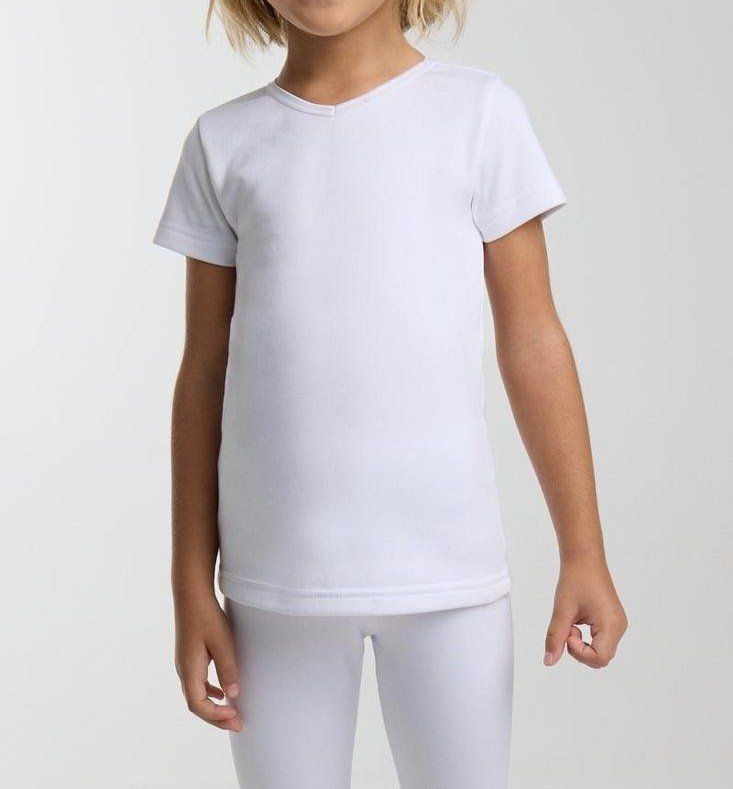 Camiseta térmica infantil blanca de manga corta Ysabel Mora, referencia 70312