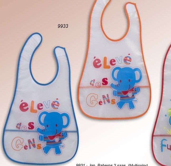 9933 BABERO BEBE  PLASTICO CON RECOGEDOR (2PCS) GAMBERRITOS