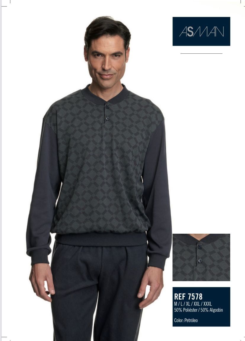 7578 PIJAMA CABALLERO POLAR ASSMAN