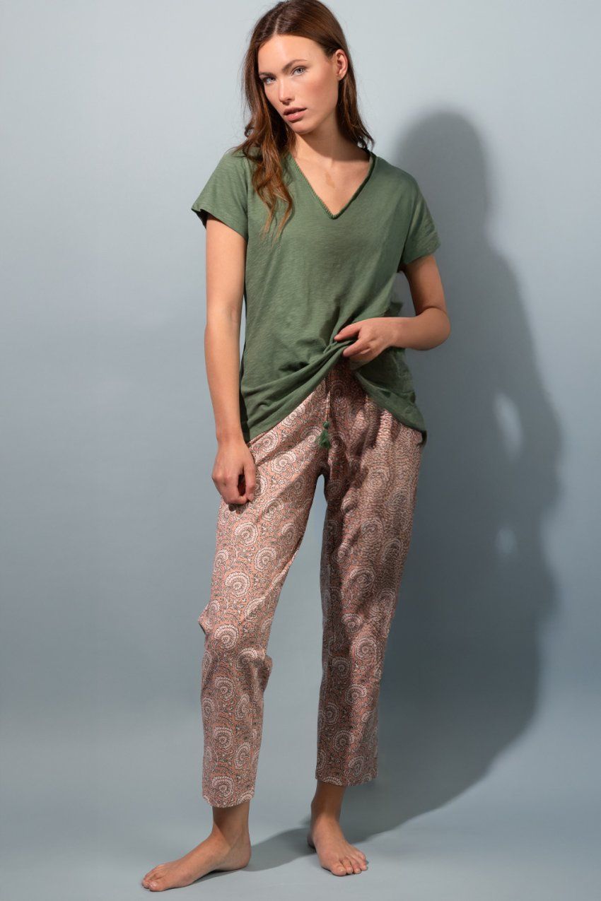 64571 PIJAMA MUJER M/CORTA P/LARGO ADMAS