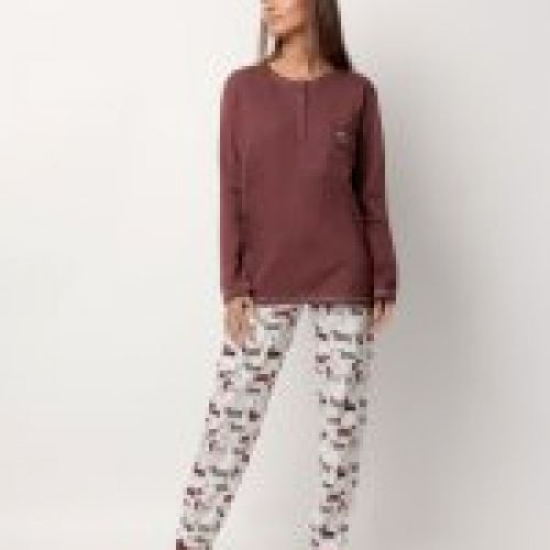 63622 PIJAMA MUJER PERRITOS INTERLOCK ADMAS