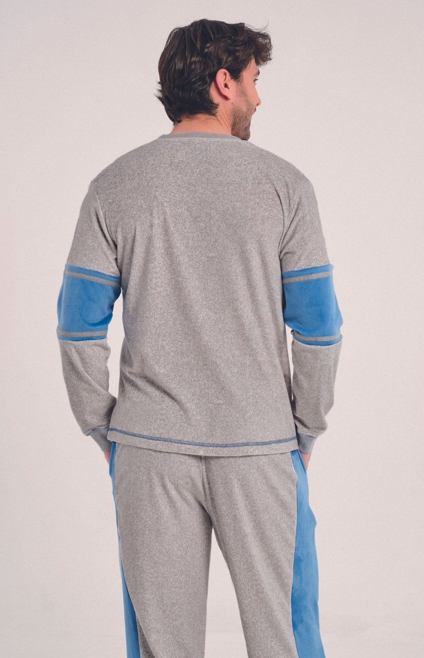 DA 25W307 PIJAMA HOMBRE VELVET SPANDEX DON ALGODON