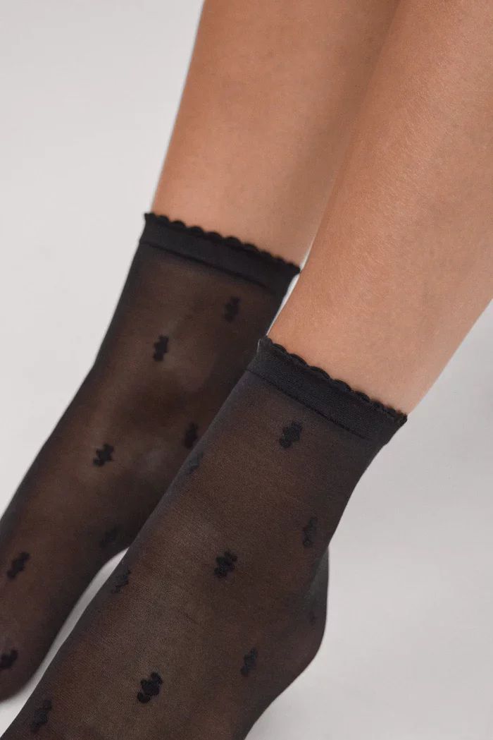 18131 2 panty tobillero termico estampado geometrico 20 deniers