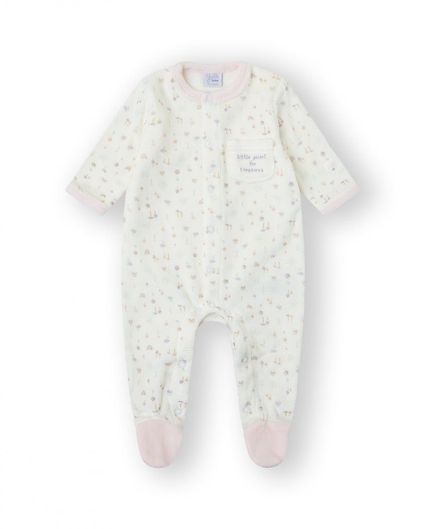 25200330 PELELE BEBE TERCIOPELO 0 A 24M YATSI