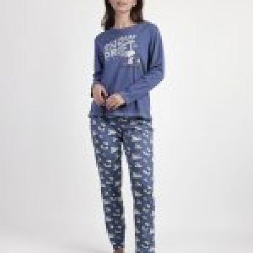 63424 PIJAMA MUJER 100% ALGODON SNOOPY ADMAS