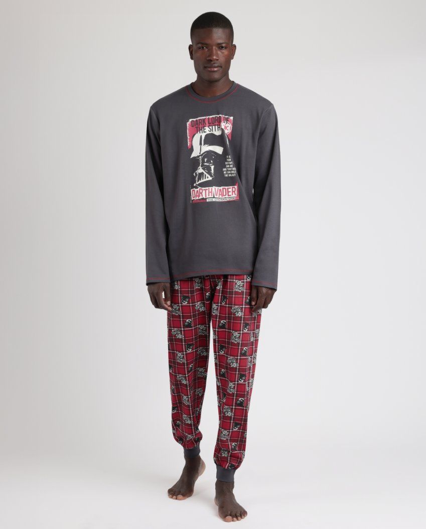 62491 PIJAMA CABALLERO 100% ALGODON STAR WARS  ADMAS