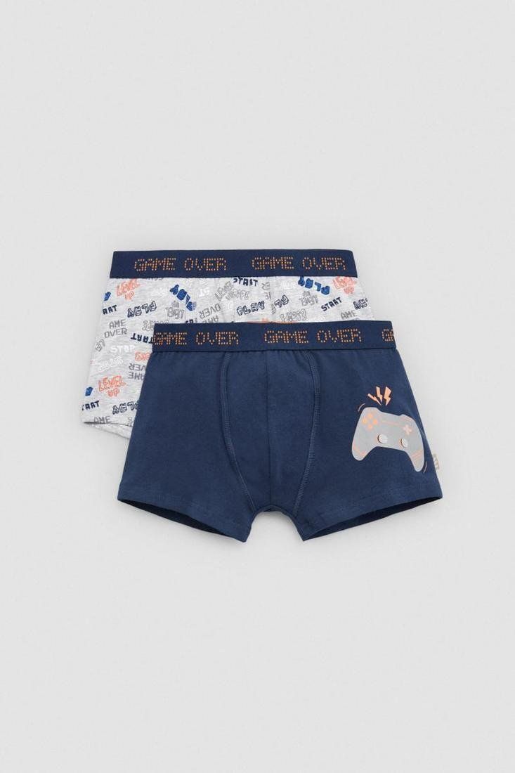18984 Pack de 2 bóxers con estampado "game over"