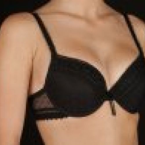 CASANDRA COPA B NEGRO CON ARO Y PUSH UP