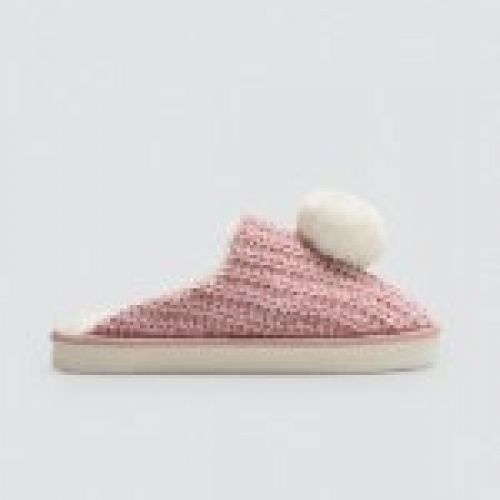 14160 Zapatillas de casa mujer con detalle de pompón AL POR MAYOR DE YSABEL MORA DISTRIBUIDOR OFICIAL EN MADRID NATI CAMPOS