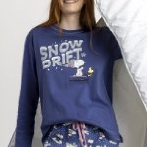 63424 PIJAMA MUJER 100% ALGODON SNOOPY ADMAS
