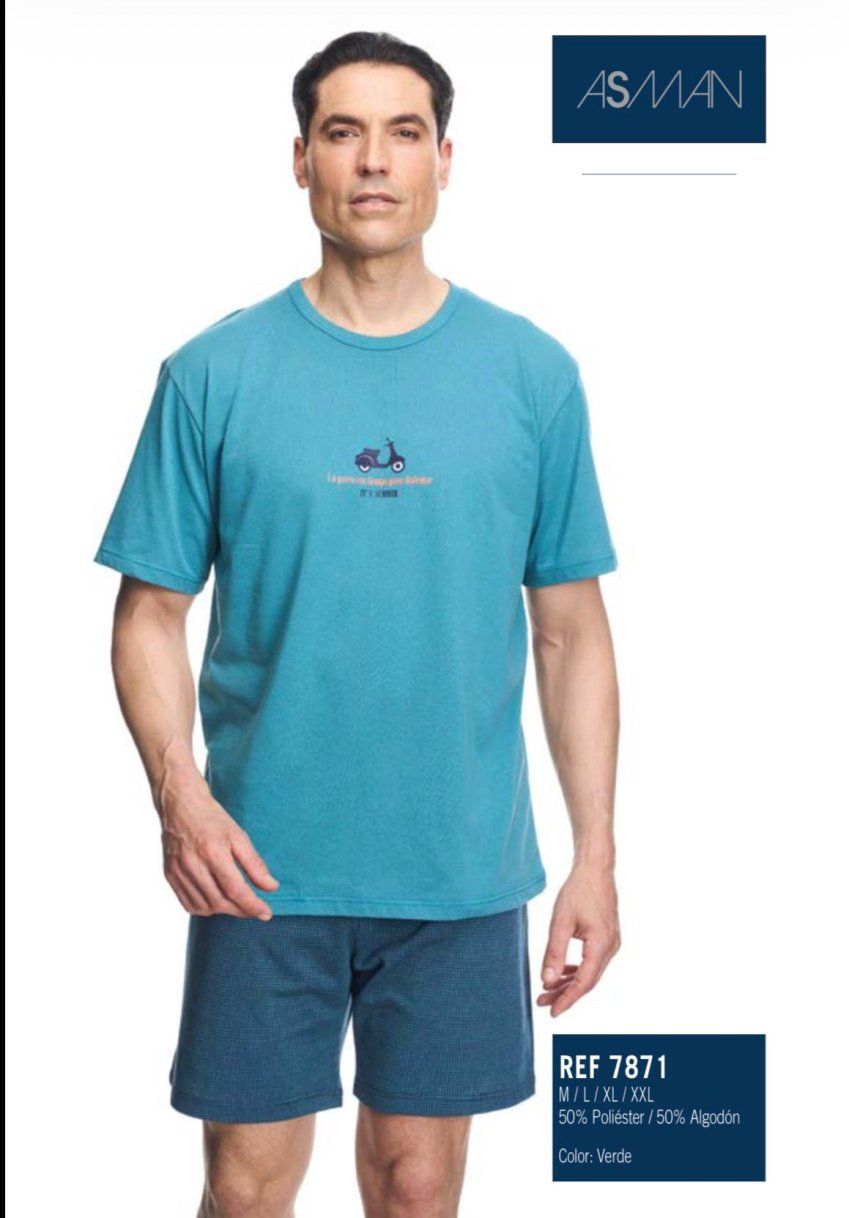 7871 PIJAMA CABALLERO VERANO ASSMAN