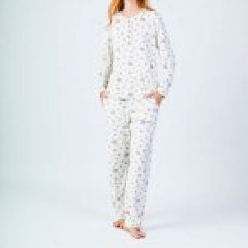 JG FP 405 PIJAMA MUJER FELPA CON TALLAS GRANDES JAVIER GOLMAR