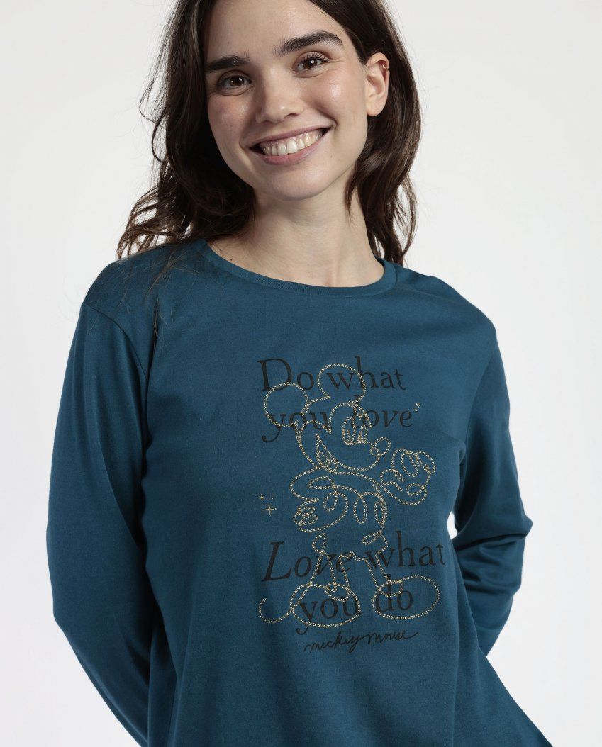 63661 PIJAMA MUJER 100% ALGODON MICKEY DISNEY ADMAS