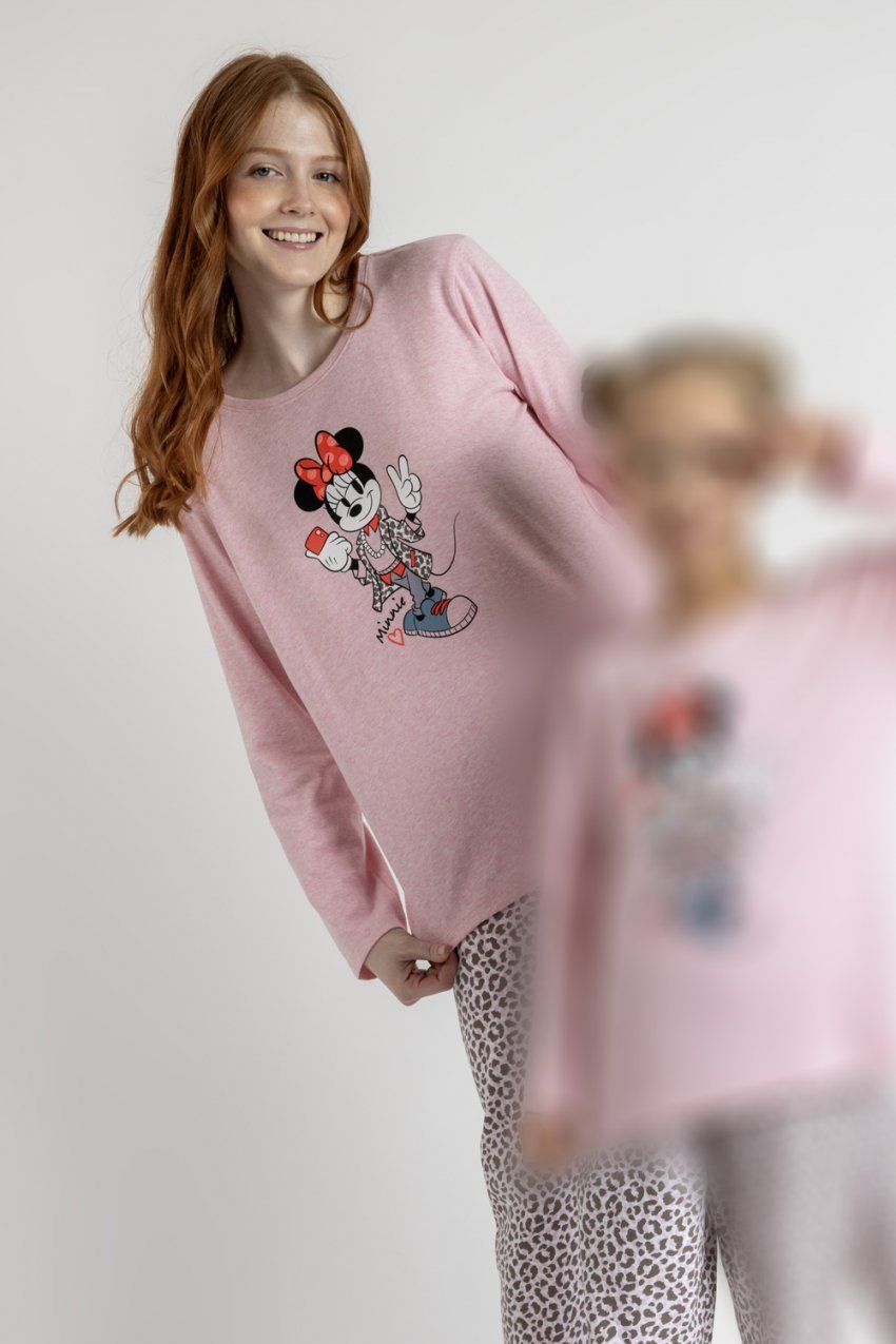 63313 PIJAMA MUJER INTERLOCK MICKEY  DISNEY ADMAS