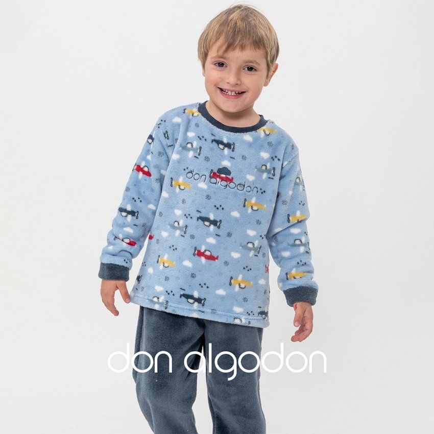 DA 23123 PIJAMA CORALINA NIÑO 2 A 6 (NACARINA) DON ALGODON