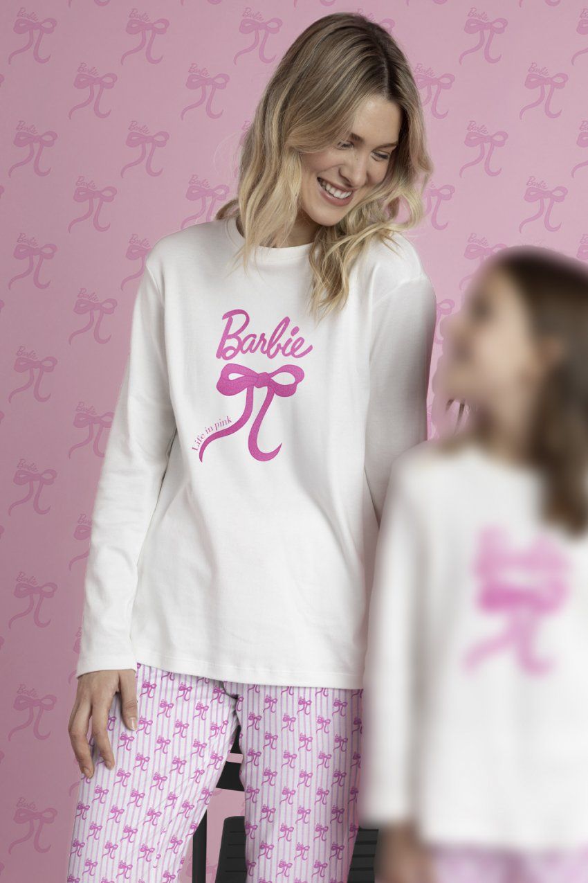 63968 PIJAMA MUJER 100% ALGODON BARBIE ADMAS