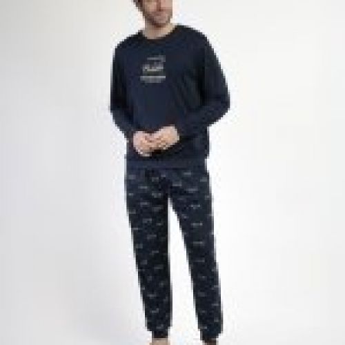 63751 PIJAMA HOMBRE COCHE HASTA 3XL INTERLOCK 100% ALGODON ADMAS