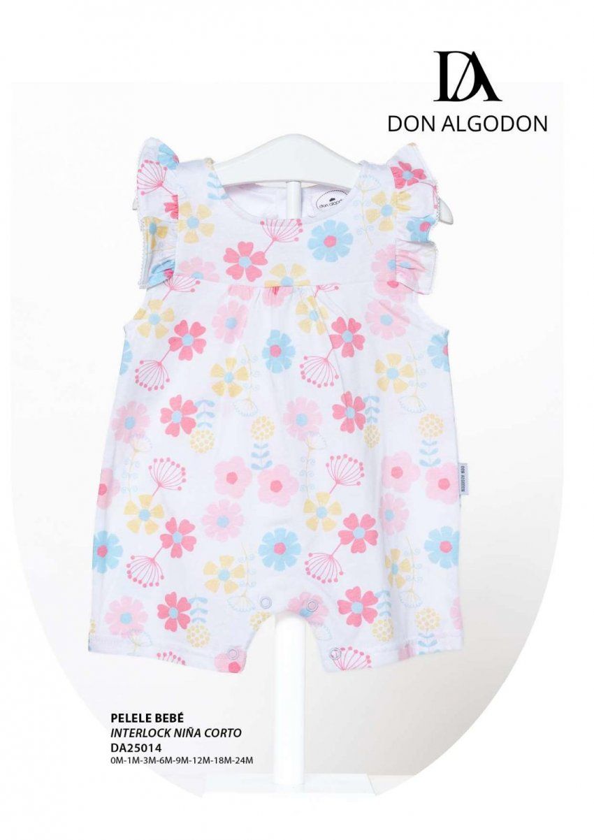 25014 PELELE RANITA PARA BEBE DE DON ALGODON