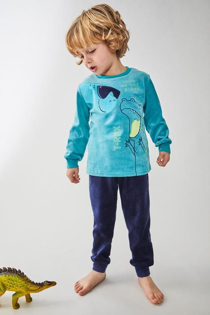 22207107 PIJAMA NIÑO TERCIOPELO  2 A 6 AÑOS TOBOGAN